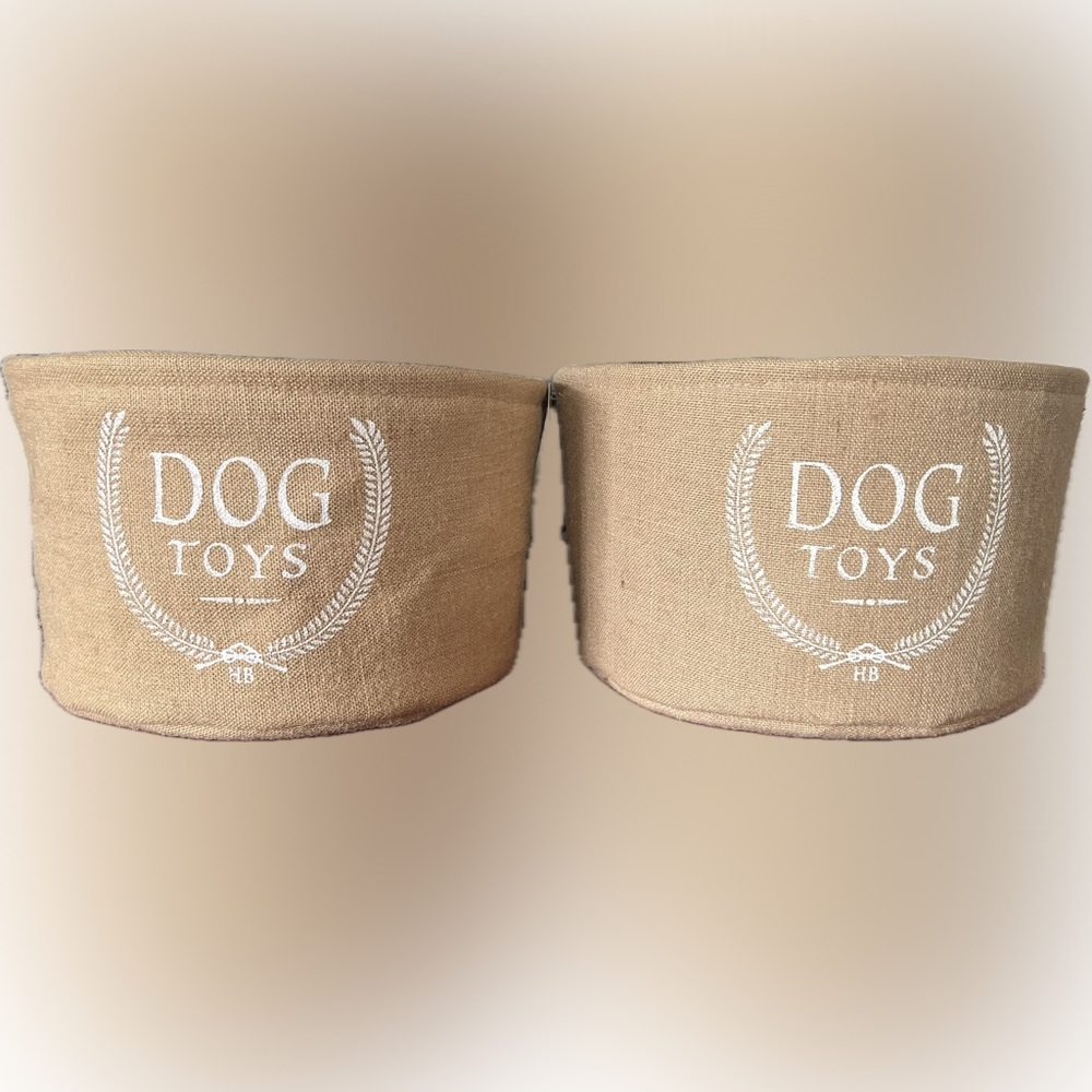 Harry Barker Dog Toy Bins - set of 2
